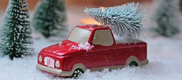 little red car Christmas tree decoration