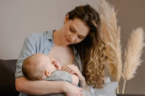 Lady breastfeeding